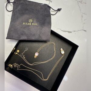 Julie Vos Pair of Aquitaine Duo Delicate Necklaces